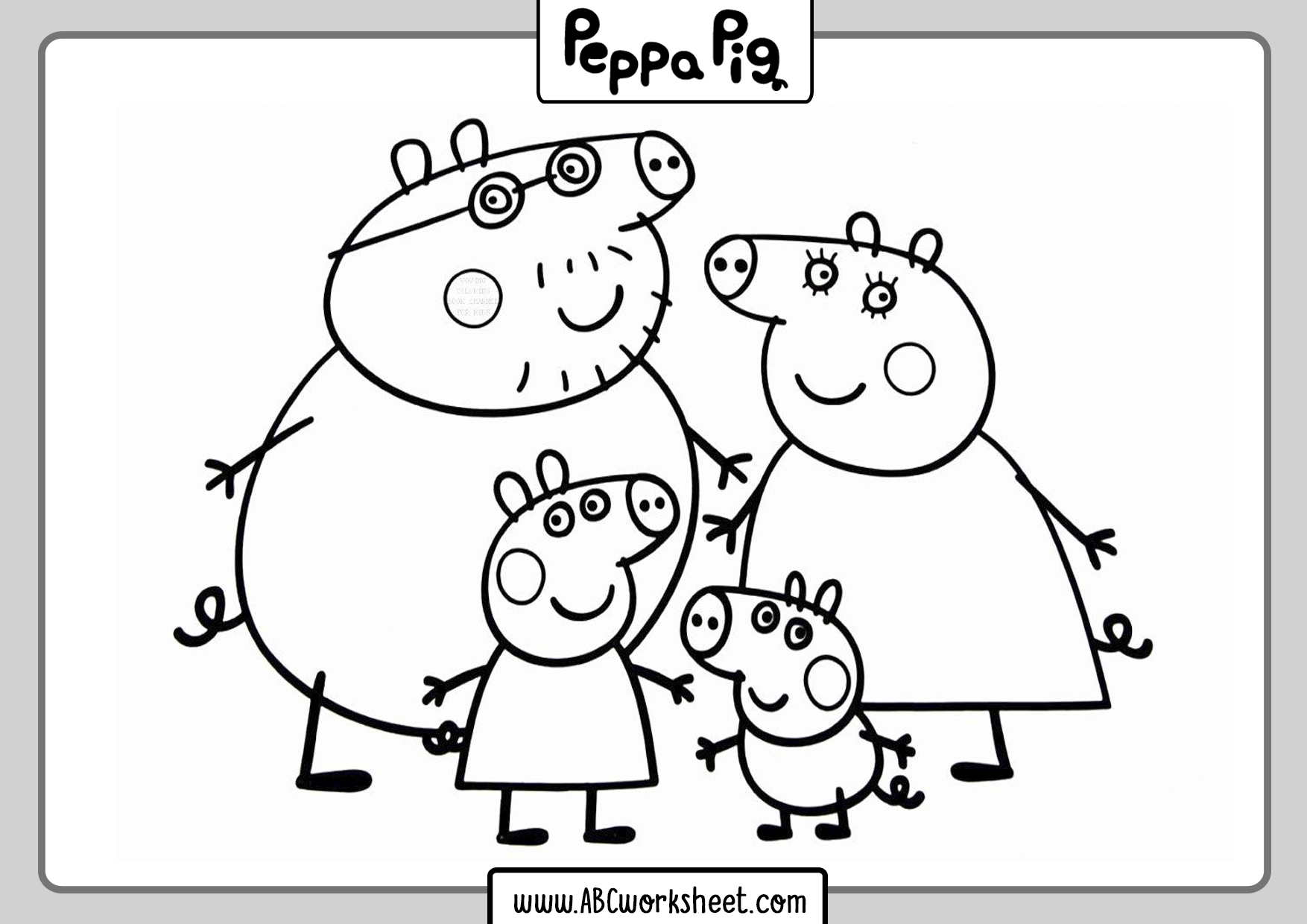 Peppa Pig Worksheets for Kids
