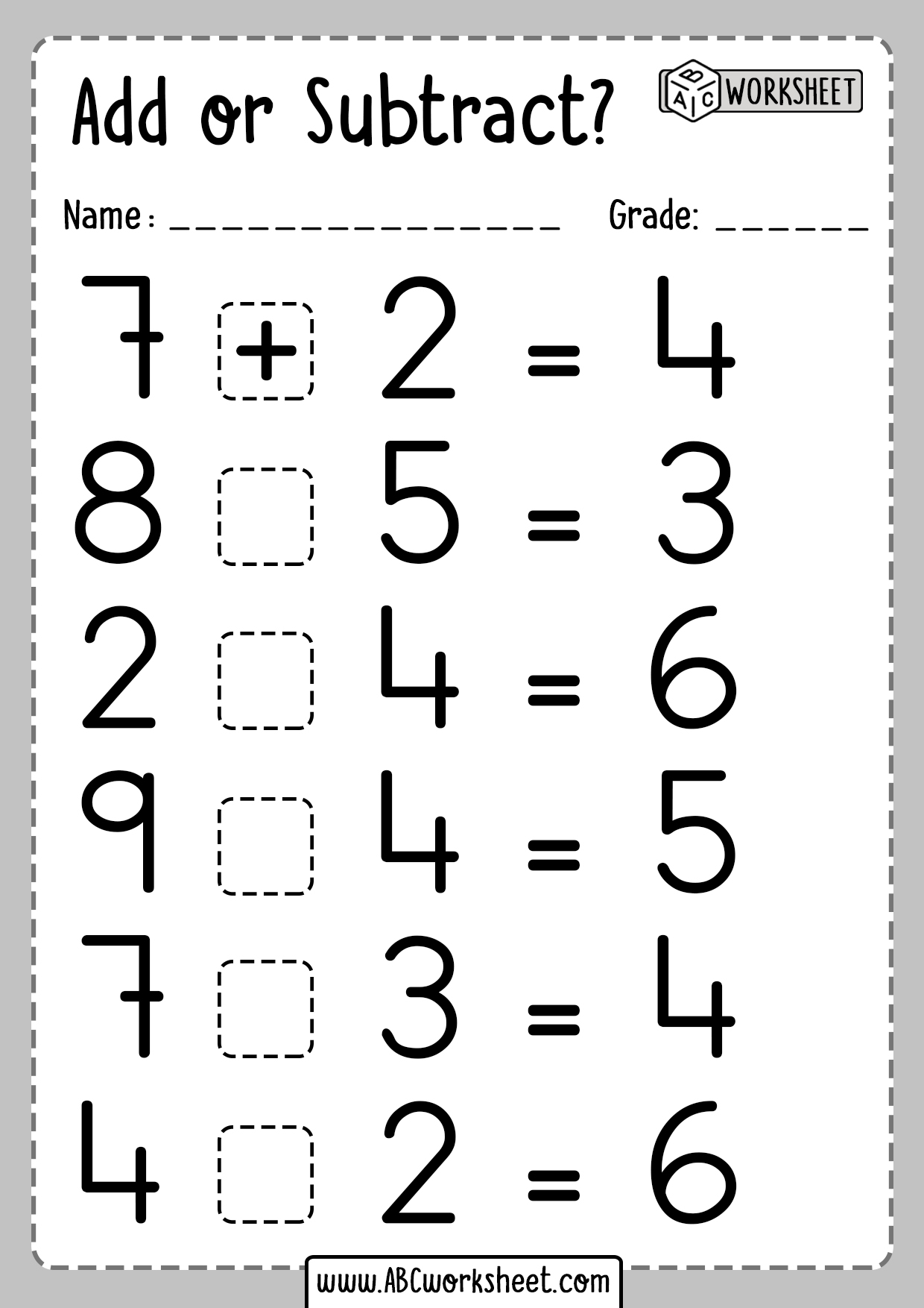adding-and-subtracting-worksheets