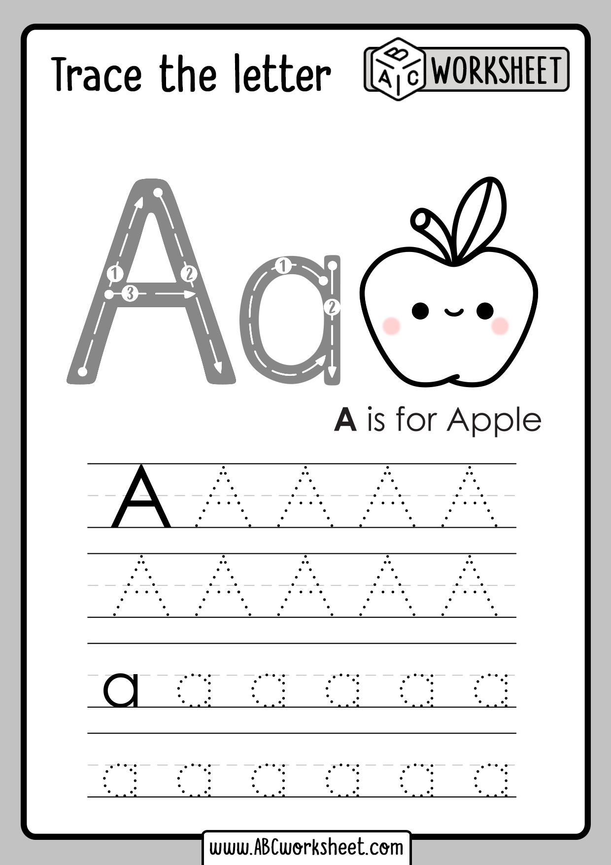 Free Printable Worksheets For Kindergarten Alphabet