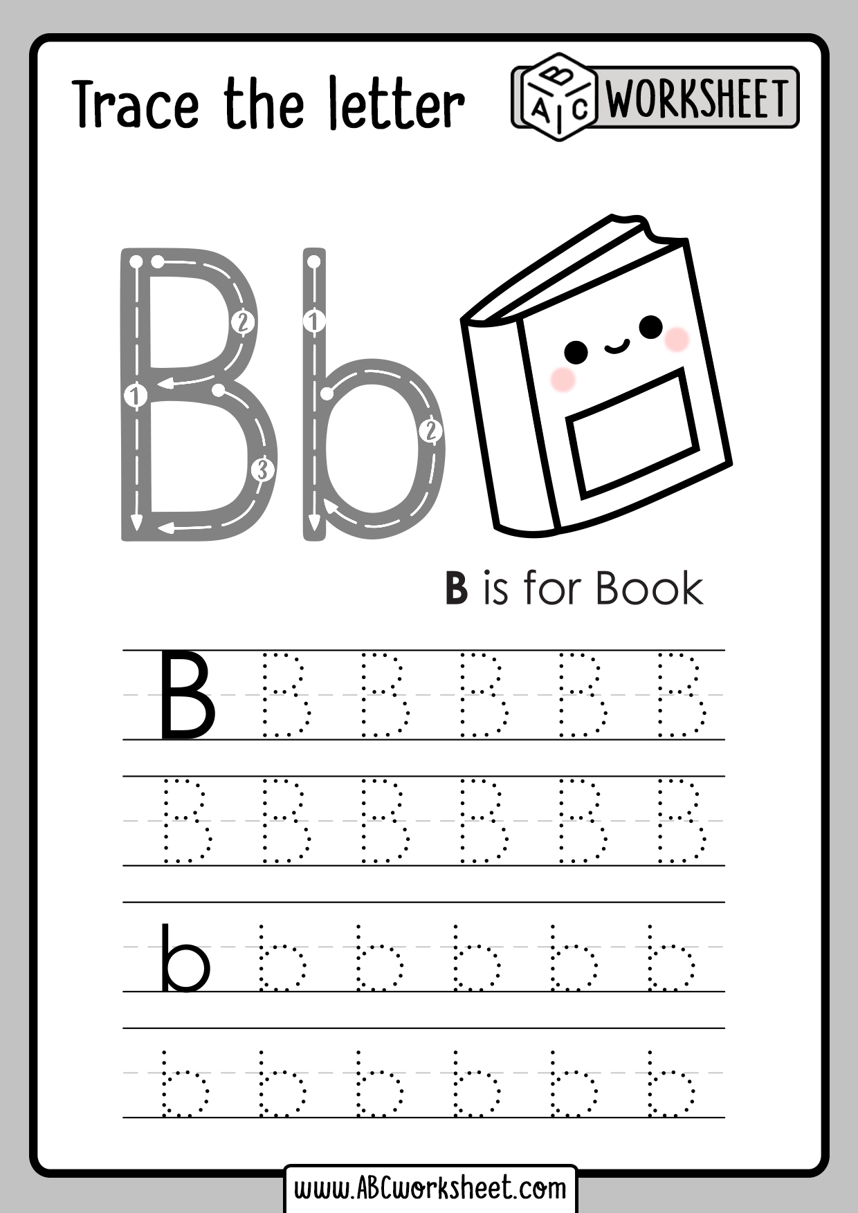 Large Printable Letter B