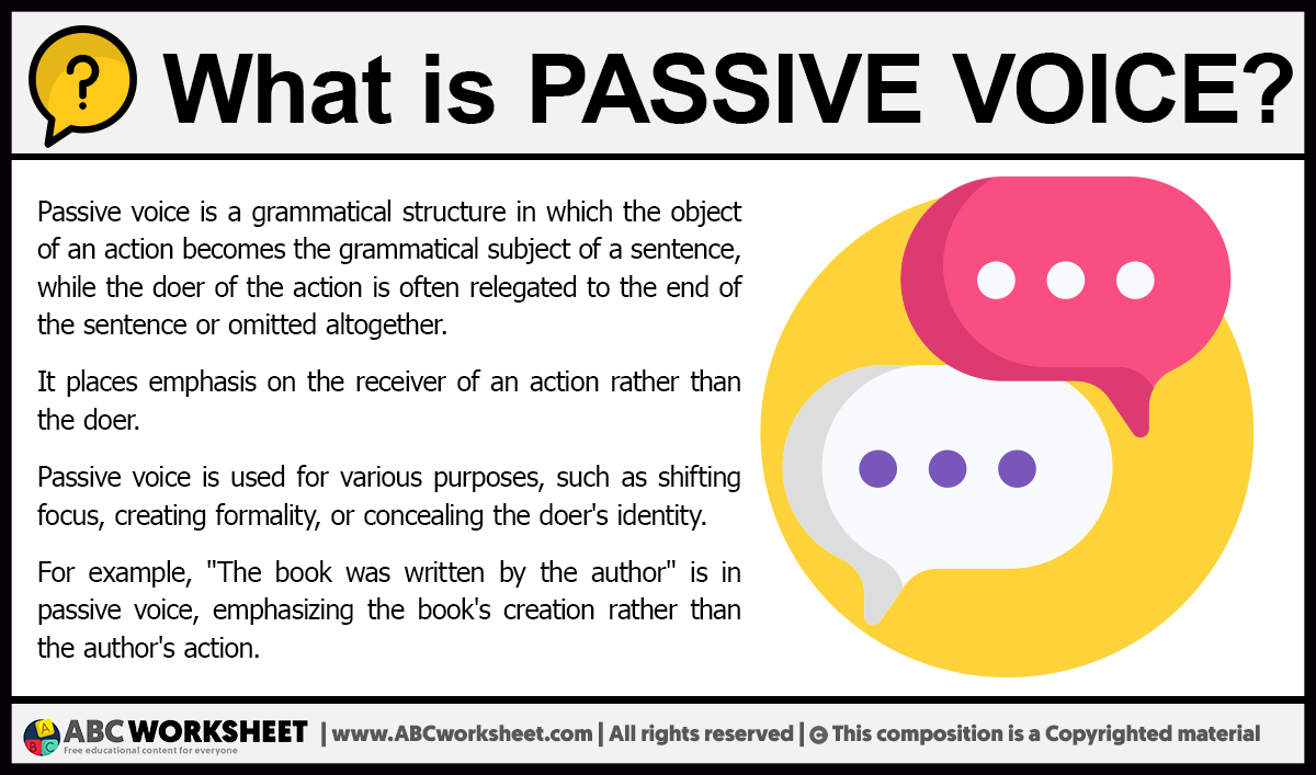 What is Passive Voice | Definition of Passive Voice