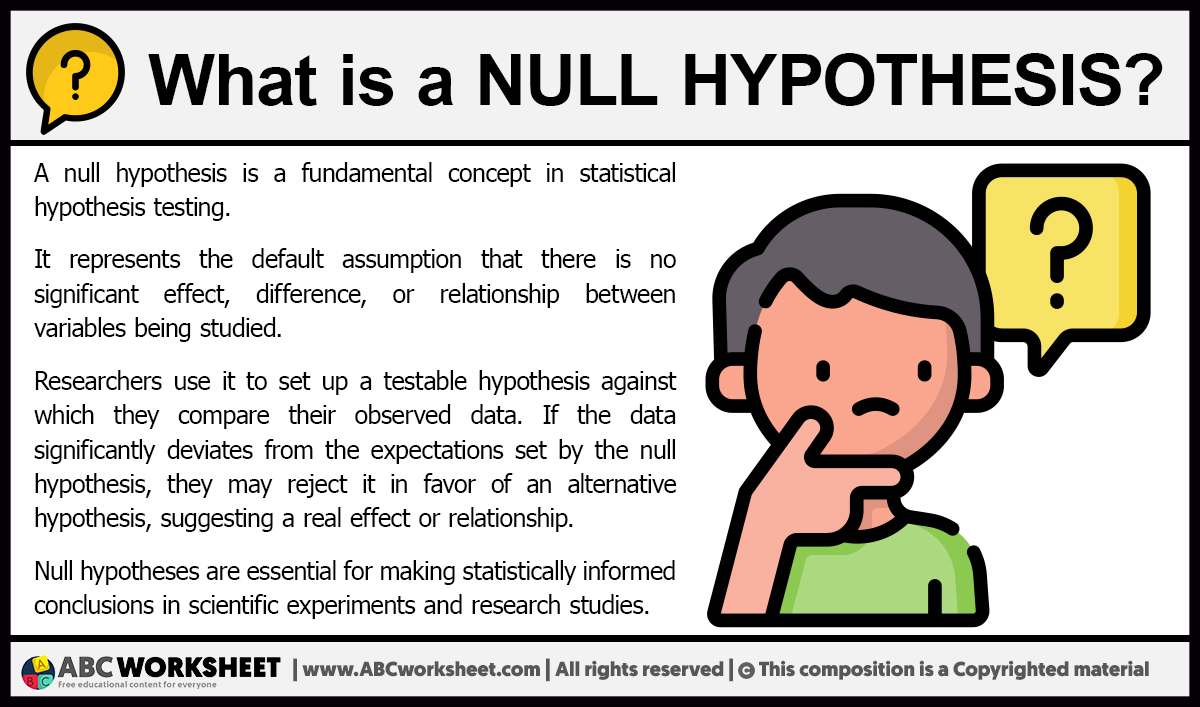 null hypothesis definition in spanish