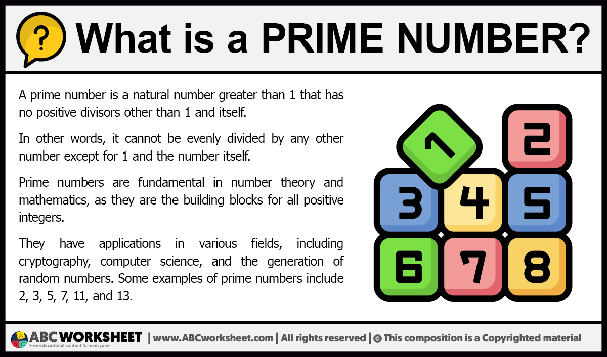 What Is A Prime Number Definition Of Prime Number