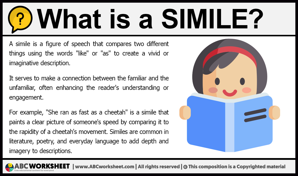 What is a Simile Definition of Simile