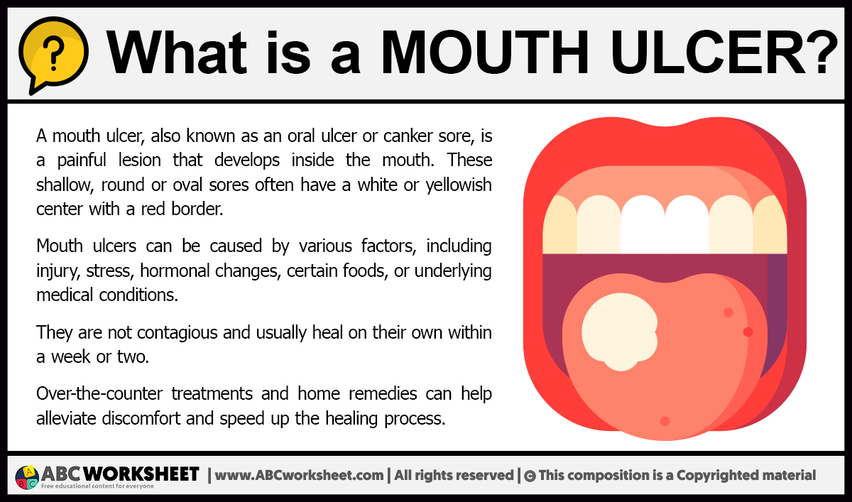 What is a Mouth Ulcer Definition of Mouth Ulcer