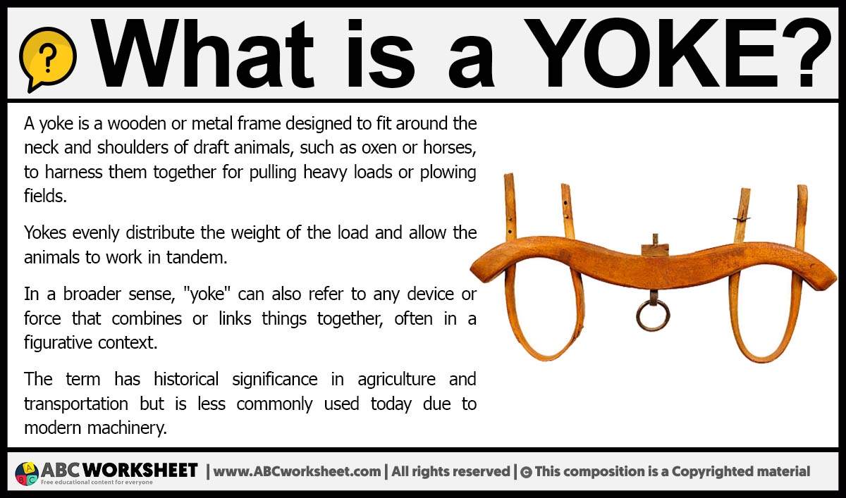 What is a Yoke | Definition of Yoke