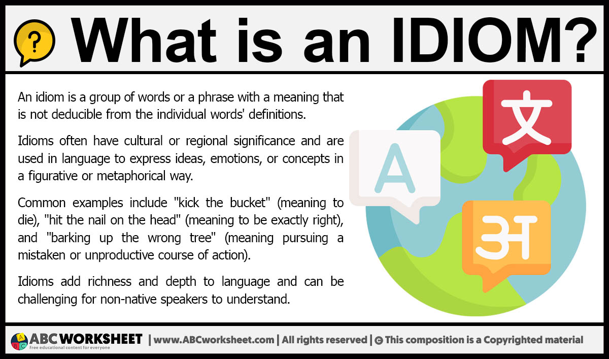 What is an Idiom Definition of Idiom